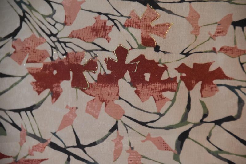 Blushing Floral Vintage Silk Haori Jacket - Image 2