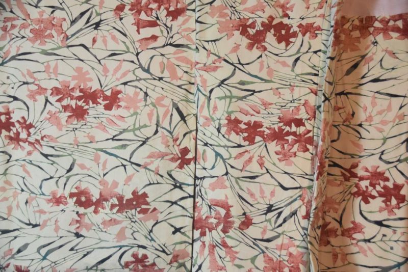 Blushing Floral Vintage Silk Haori Jacket - Image 3