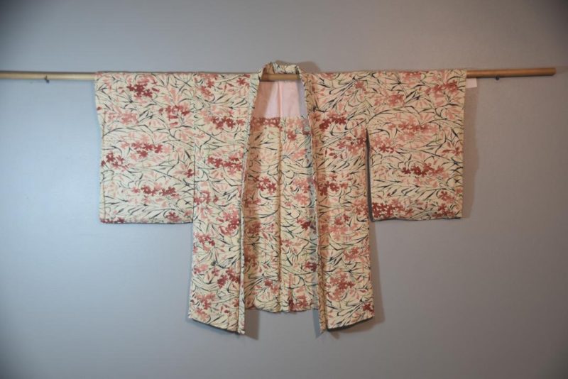 Blushing Floral Vintage Silk Haori Jacket