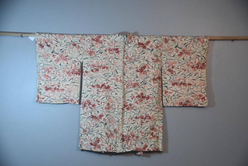 Blushing Floral Vintage Silk Haori Jacket - Image 5