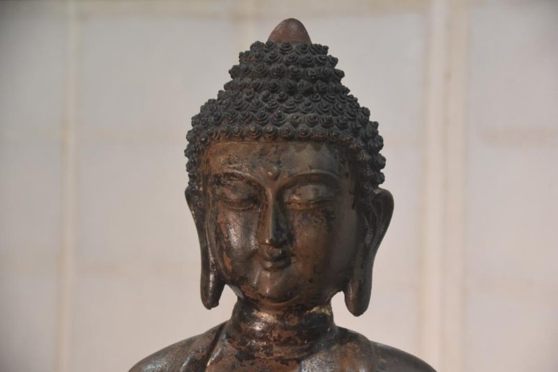 Chinese Cast Iron Buddha Height:590mm - Image 4