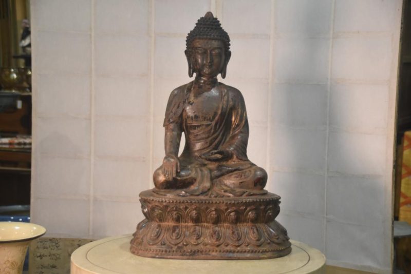Chinese Cast Iron Buddha Height:590mm