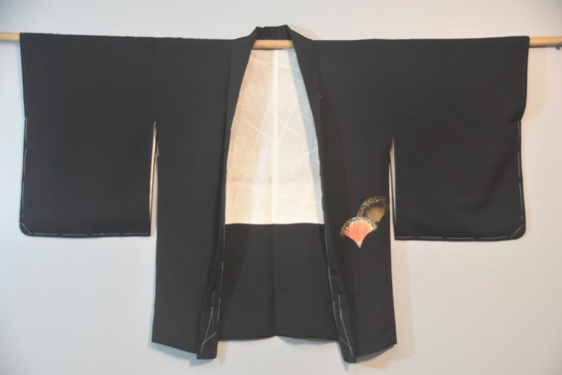 Scallops Vintage Japanese Silk Haori - Image 4