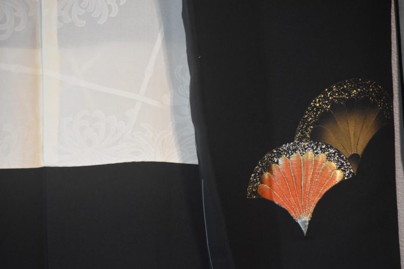 Scallops Vintage Japanese Silk Haori - Image 5