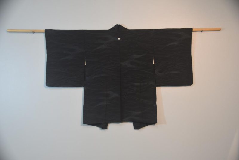 Jacquard Waves Vintage Japanese Silk Haori