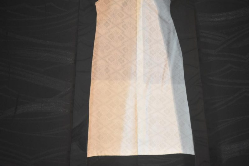 Jacquard Waves Vintage Japanese Silk Haori - Image 4