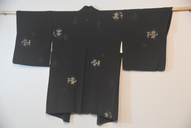 Metallic Icons Vintage Japanese Silk Haori - Image 6