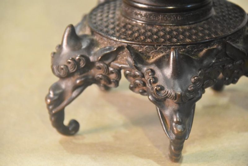 Japanese Cast Bronze Usubata Vase Width:295mm - Image 4