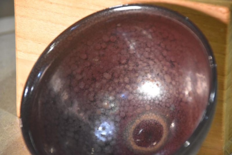 Tenmoku Chawan Tea Bowl in a Box  Width:135mm - Image 3