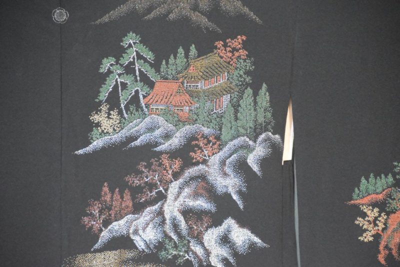 Temple Garden Vintage Japanese Silk Haori - Image 2
