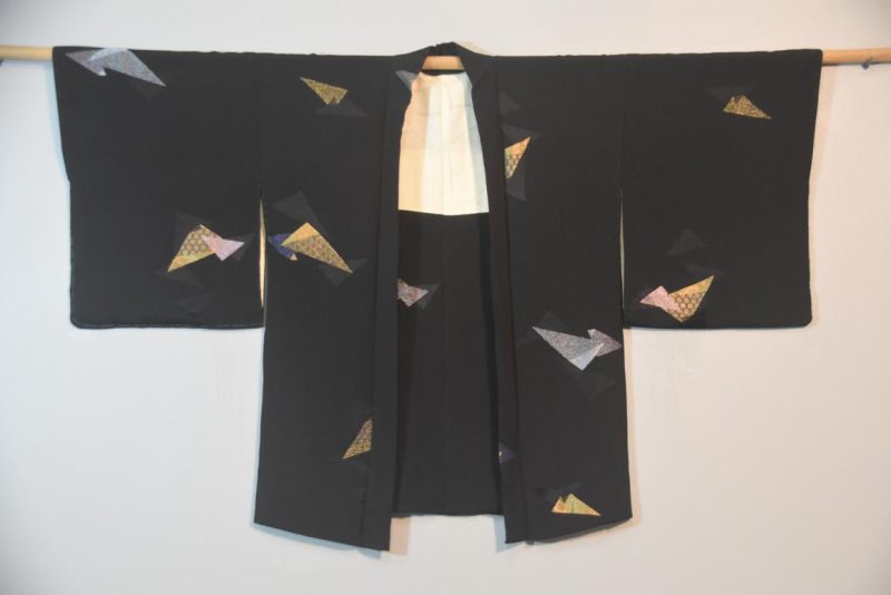 Origami Vintage Japanese Silk Haori - Image 5