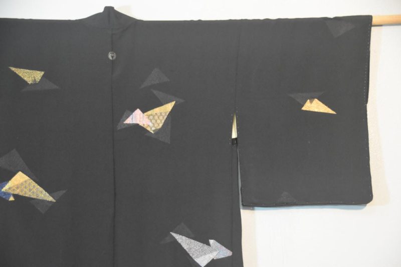 Origami Vintage Japanese Silk Haori - Image 3