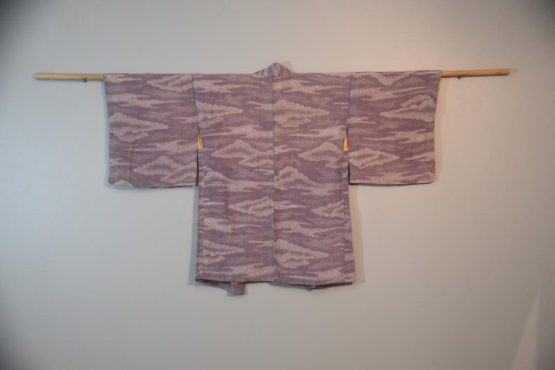 Purple Cloud Japanese Vintage Silk Haori