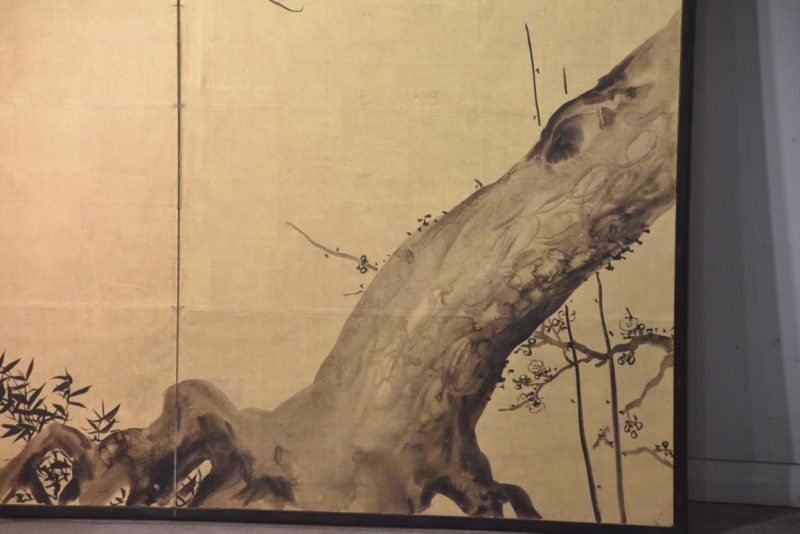 Sumi-E Pine 2 Panel Screen Width:1700mm - Image 2