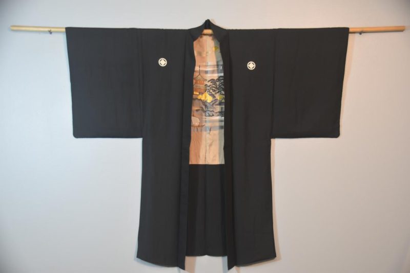 Vintage Japanese Silk Mans Haori (Kimono Jacket) - Image 6