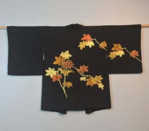 Autumn Leaves Vintage Japanese Silk Haori