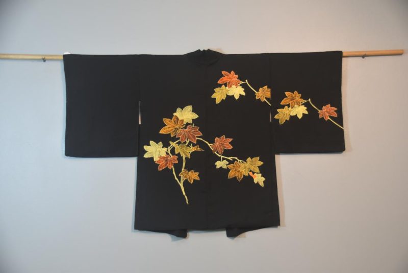 Autumn Leaves Vintage Japanese Silk Haori
