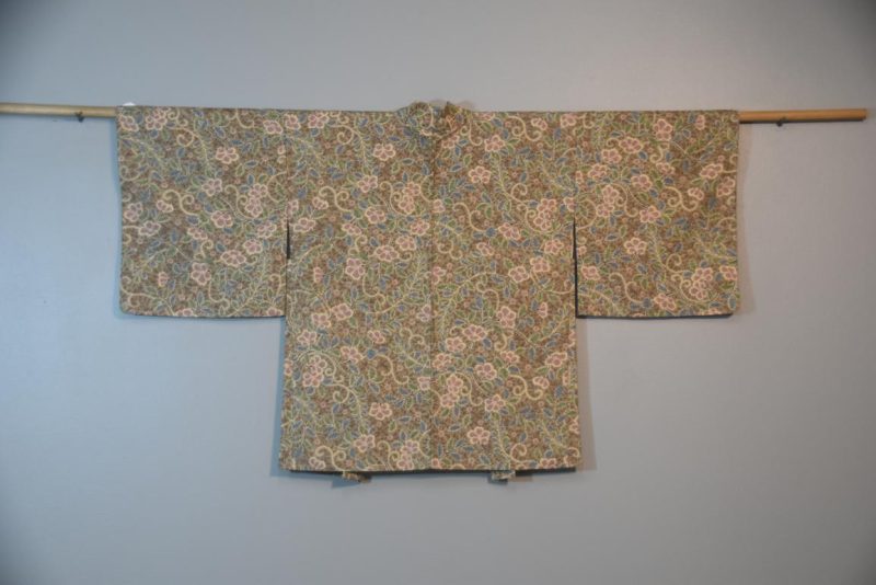Floral Swirls Vintage Japanese Silk Haori