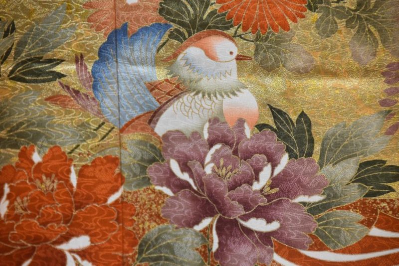 Swirling Waves Japanese Silk Furisode - Image 4