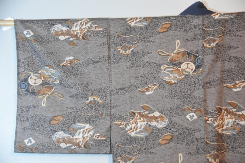 Deep Grey Mountains Man's Kimono - Image 6