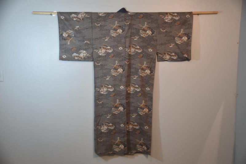 Deep Grey Mountains Man's Kimono - Image 5