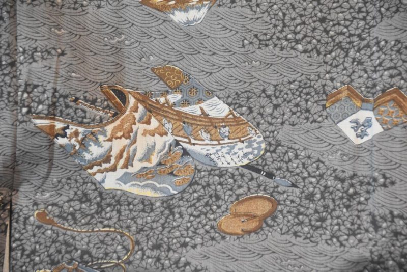 Deep Grey Mountains Man's Kimono - Image 2