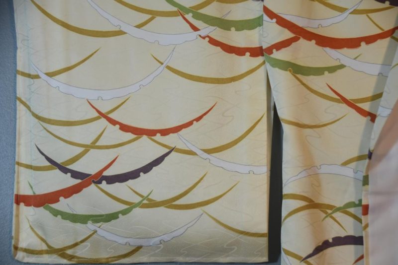 Champagne Jacquard Silk Kimono - Image 2