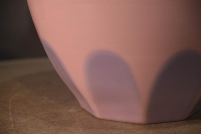 Pink and Blue Flambe Glaze Vase Height:260mm - Image 5