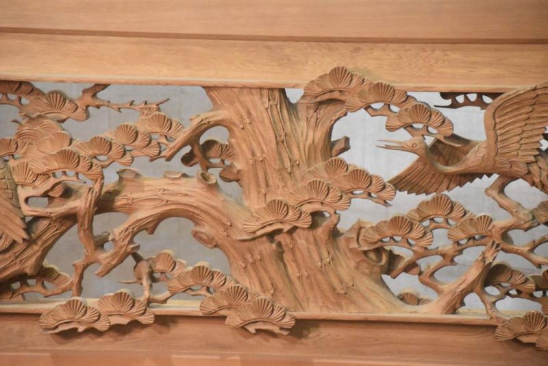 Japanese Carved Wooden Rama Transom Width:1860mm - Image 4