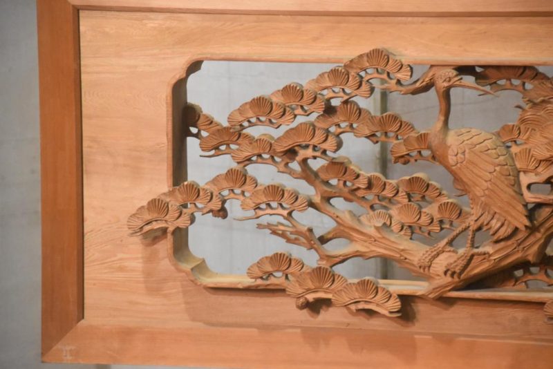Japanese Carved Wooden Rama Transom Width:1860mm - Image 3