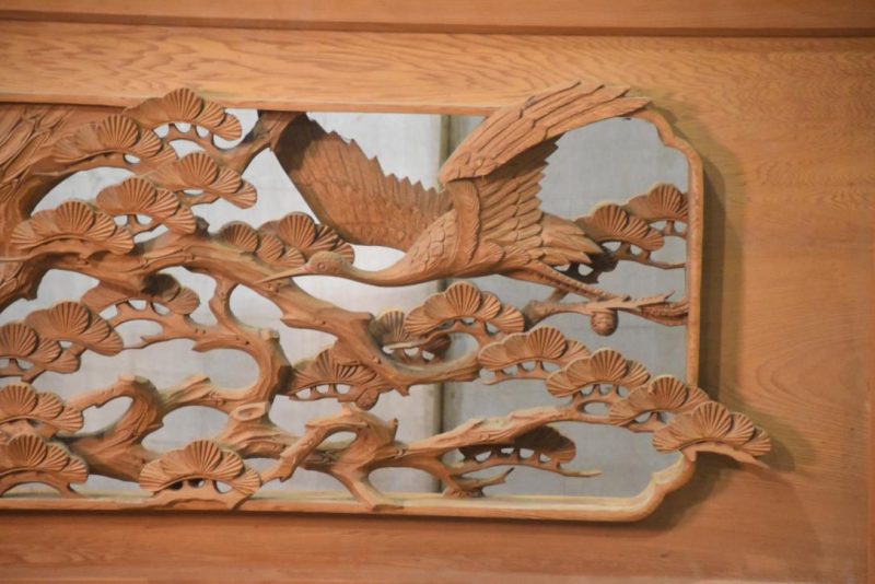 Japanese Carved Wooden Rama Transom Width:1860mm - Image 5