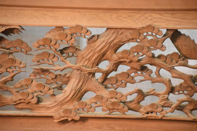 Japanese Carved Wooden Rama Transom Width:1860mm - Image 4
