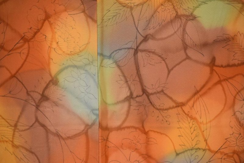 Coloured Layers Japanese Silk Kimono - Image 2