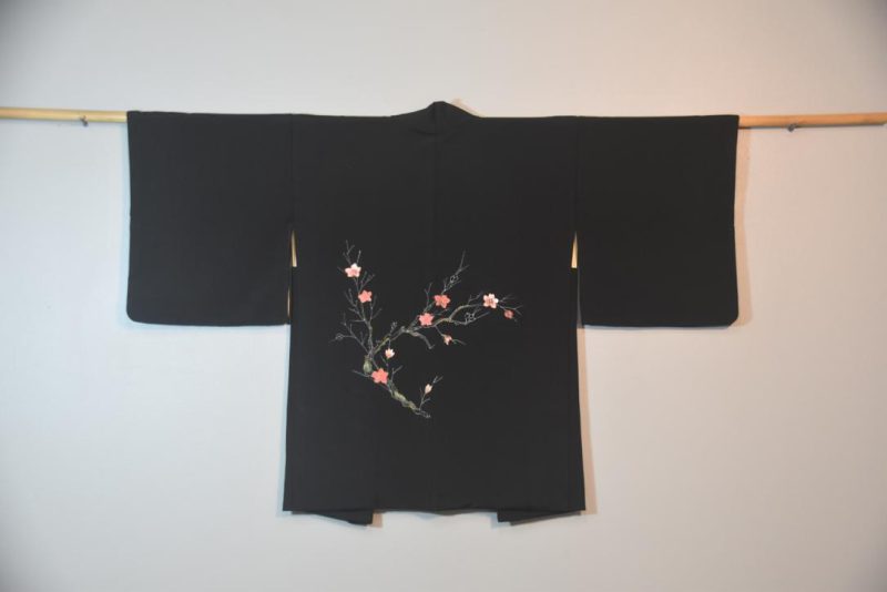 Cherry Blossom Vintage Japanese Silk Haori