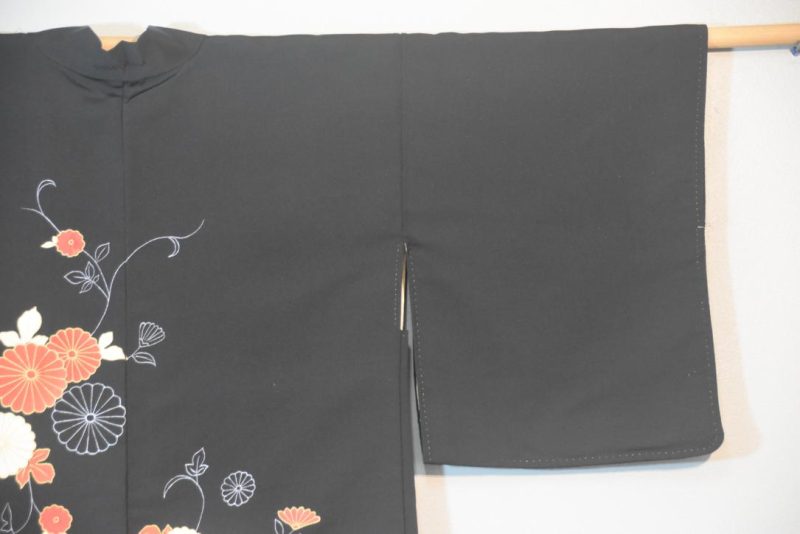 Chrysanthemum Vintage Japanese Silk Haori - Image 3