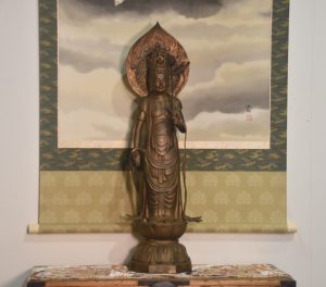 Japanese Bronze Kwan Yin (Kannon) Statue Height:950mm