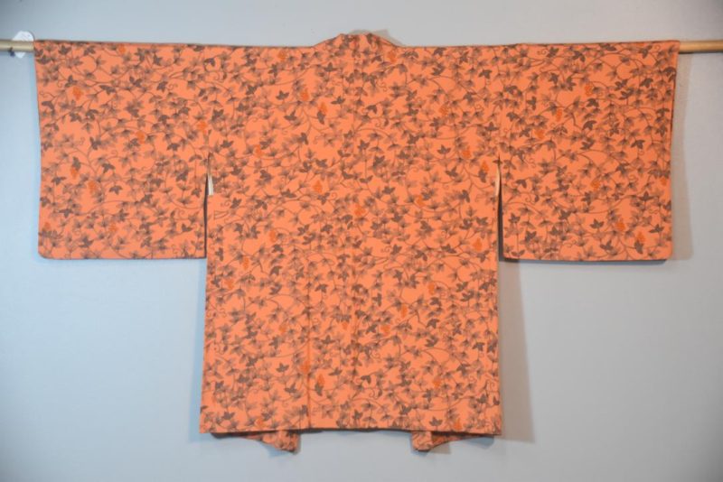 Tangerine Vintage Silk Haori Jacket - Image 6