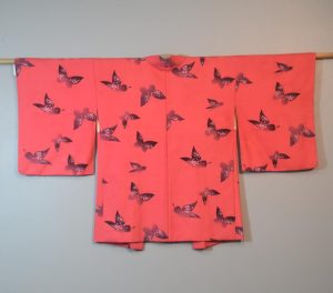 Butterflies Vintage Silk Haori Jacket