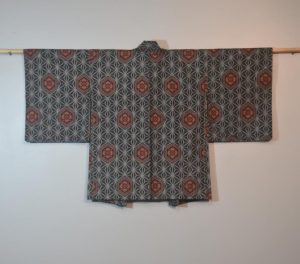 Intricately Woven Vintage Silk Haori Jacket