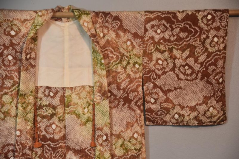Shibori Vintage Silk Haori Jacket - Image 5