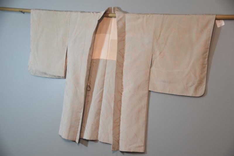Ivory Vintage Silk Haori Jacket - Image 3