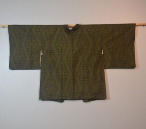 Emerald Green Vintage Silk Haori Jacket
