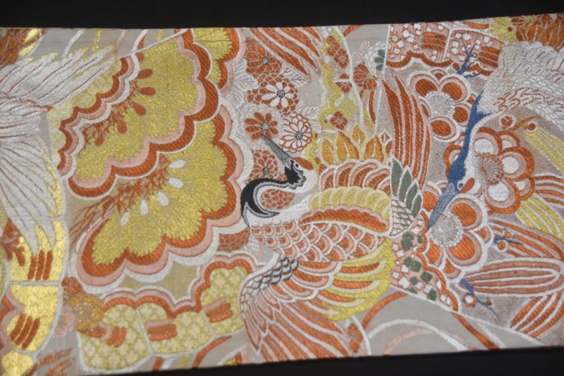 Suru Japanese Cranes Obi Sash Table Runner Length:4000mm - Image 3