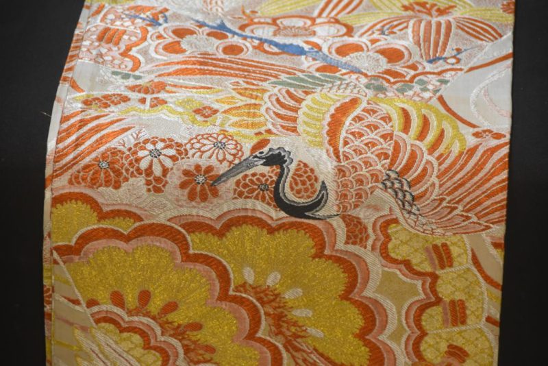 Suru Japanese Cranes Obi Sash Table Runner Length:4000mm - Image 2