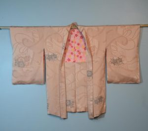 Peach Fuzz Vintage Silk Jacquard Haori Jacket