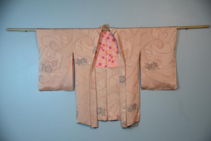 Peach Fuzz Vintage Silk Jacquard Haori Jacket