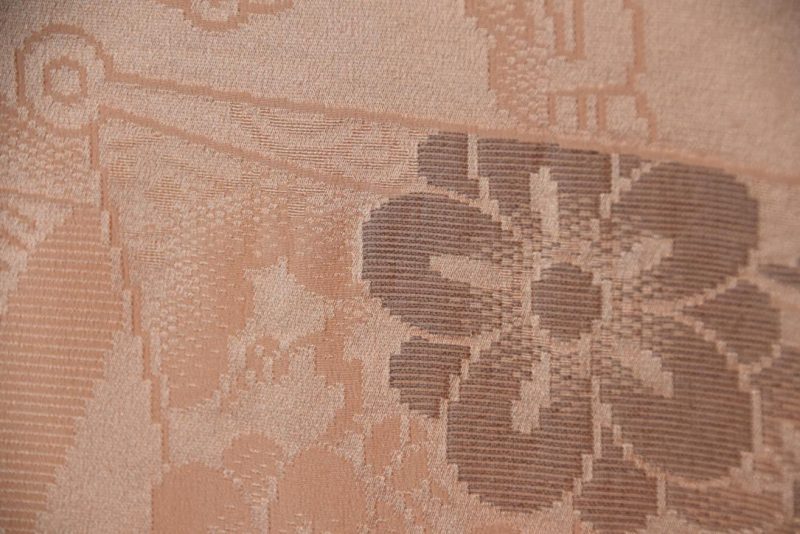 Peach Fuzz Vintage Silk Jacquard Haori Jacket - Image 2