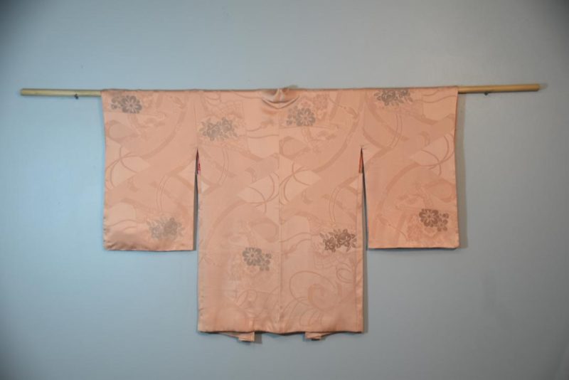 Peach Fuzz Vintage Silk Jacquard Haori Jacket - Image 8