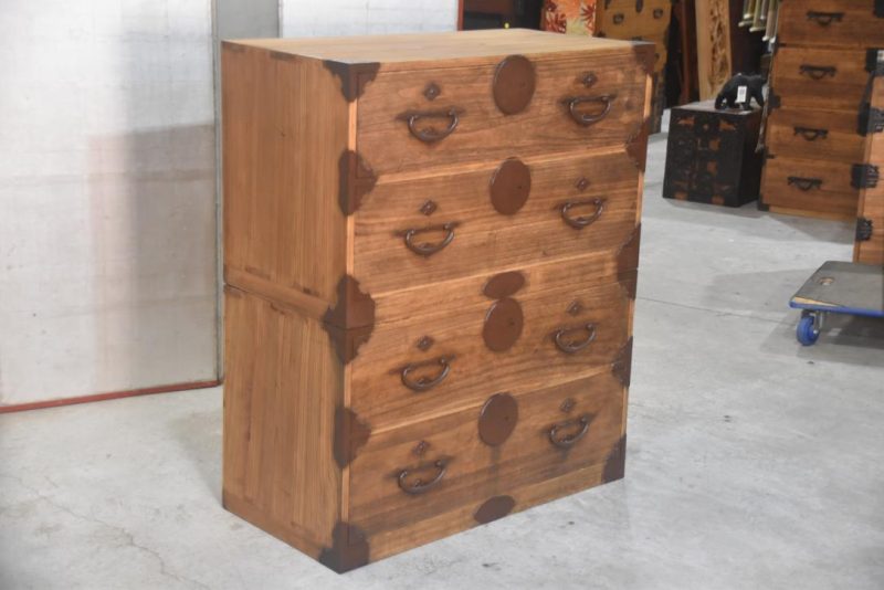 Antique 2 Section Clothing Chest Width:900mm - Image 14