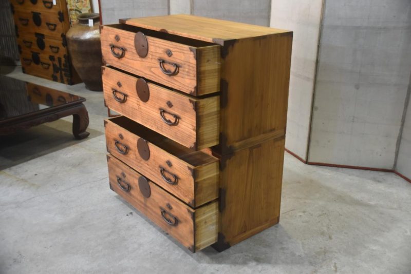 Antique 2 Section Clothing Chest Width:900mm - Image 10
